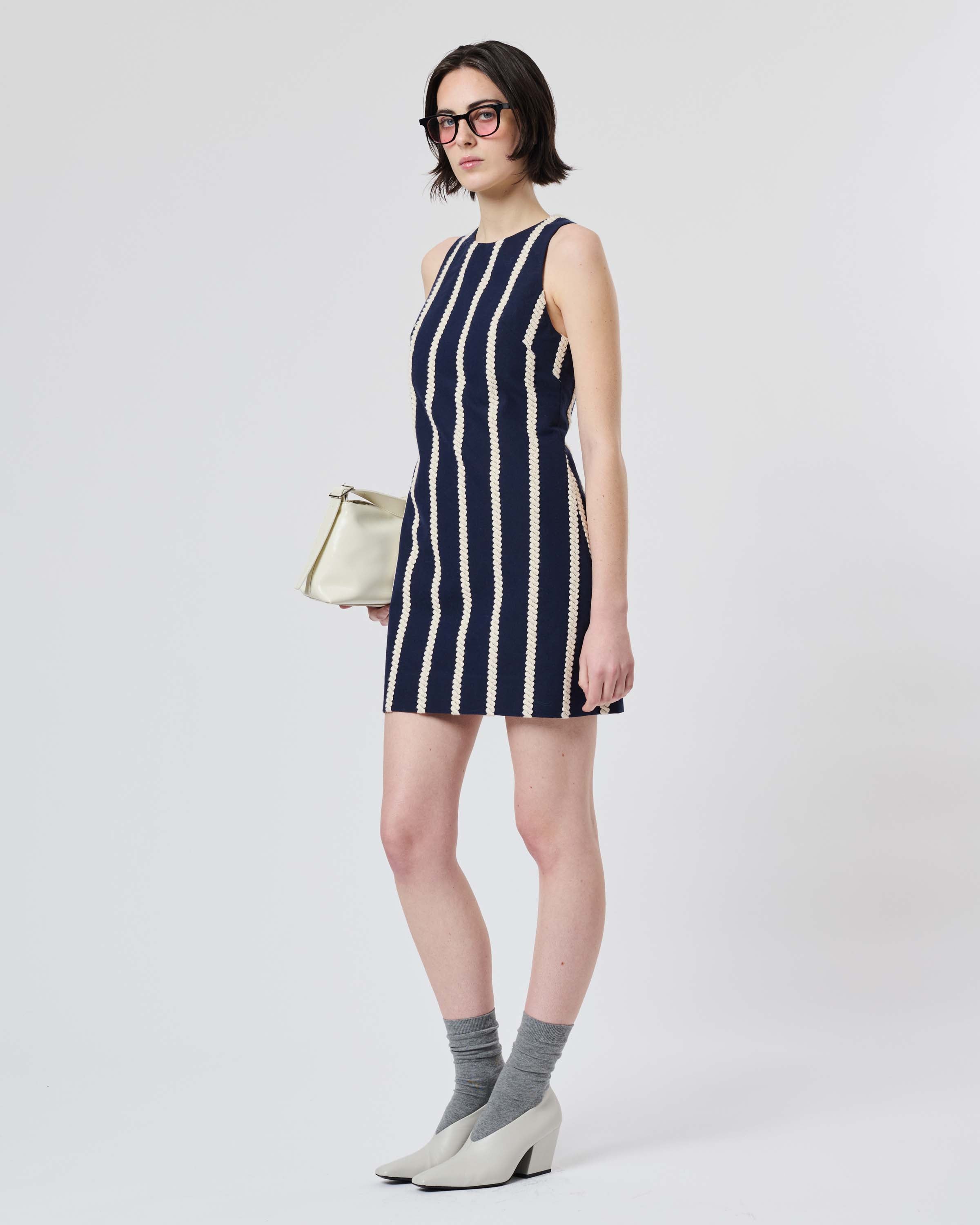 Striped Rope Mini Dress