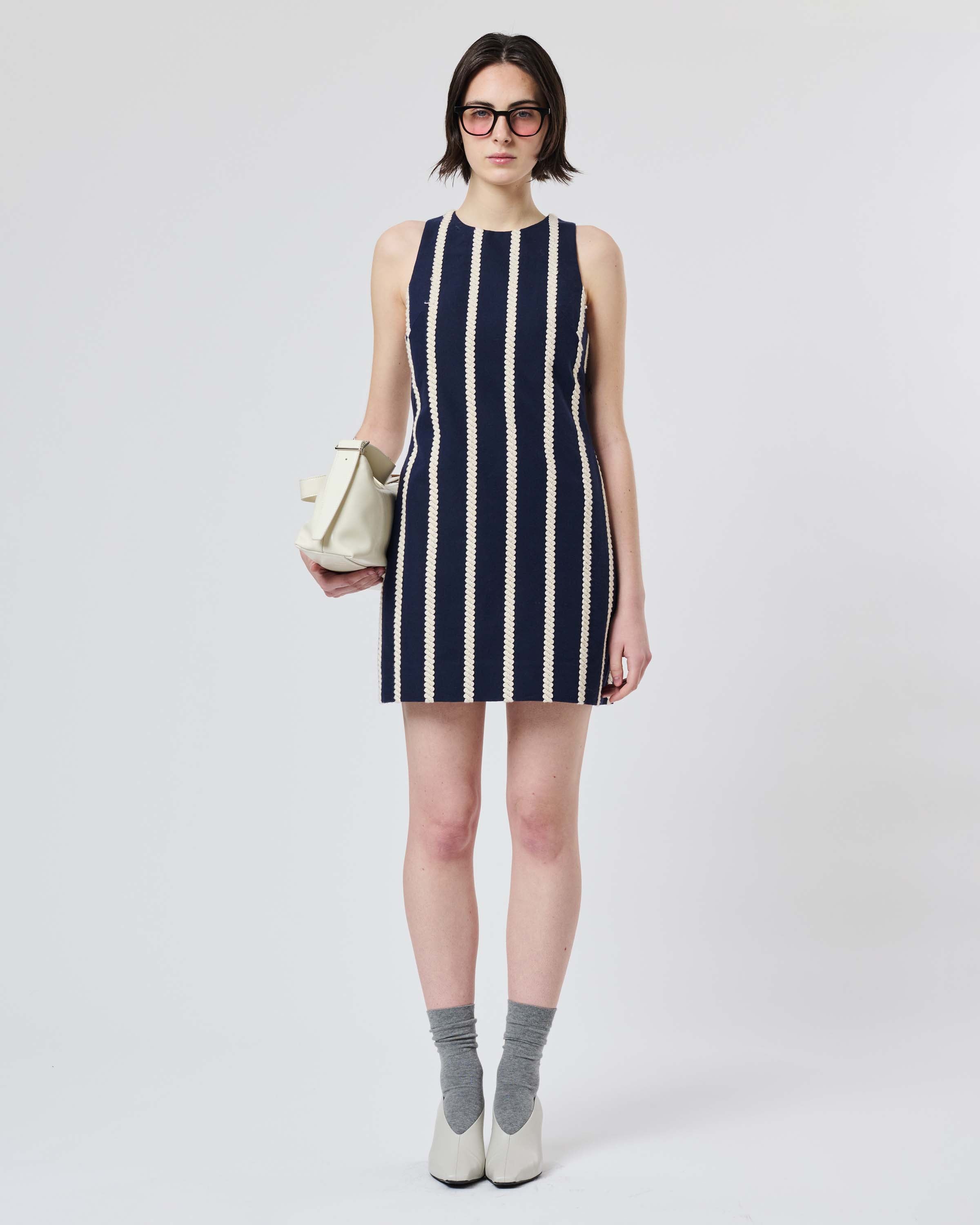 Striped Rope Mini Dress