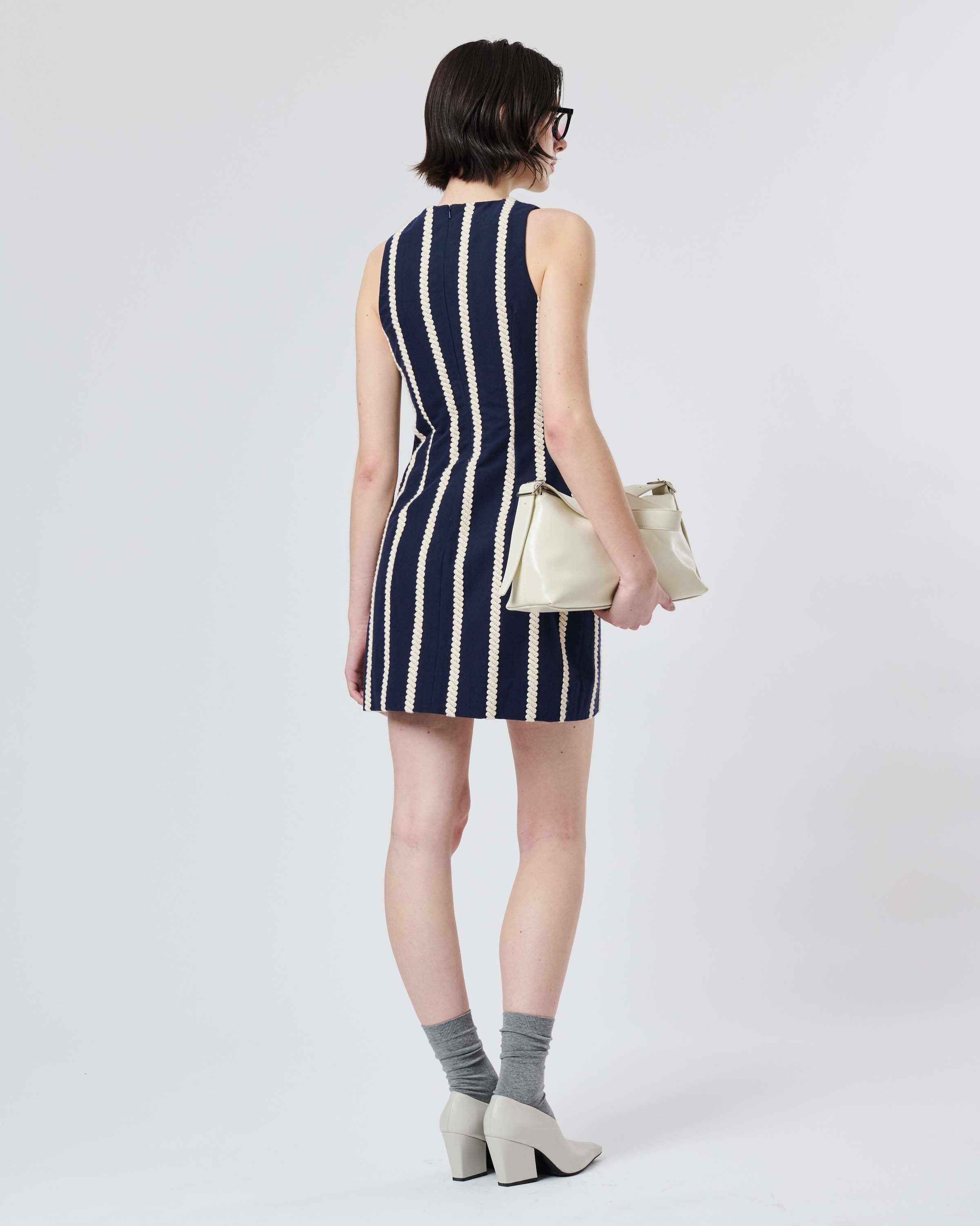 Striped Rope Mini Dress