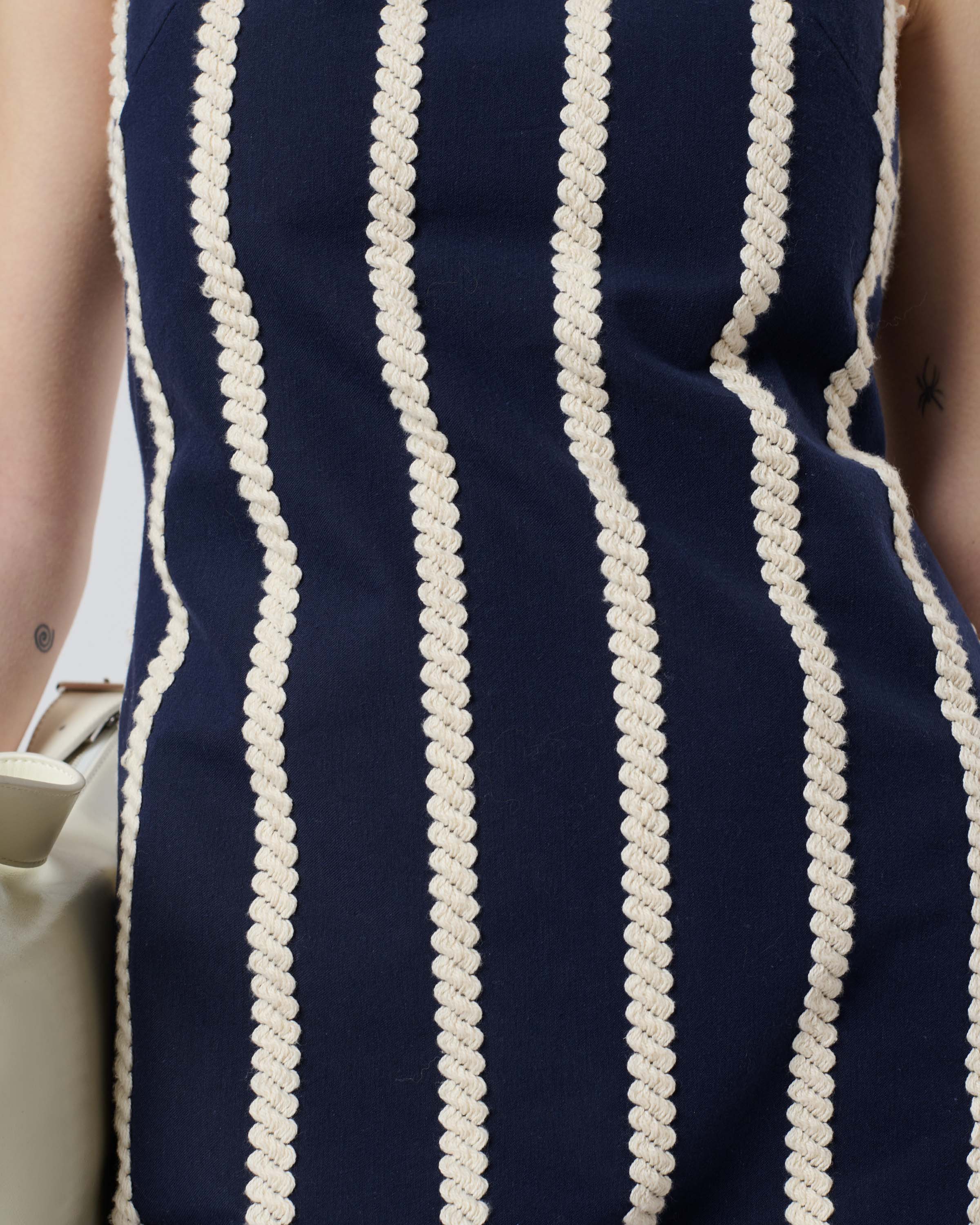 Striped Rope Mini Dress