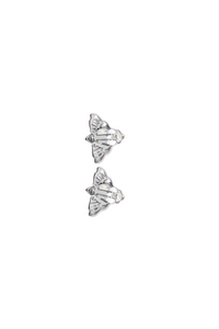 Silkworm Moth Earrings
