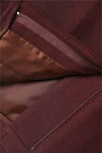 Solid Color Brown Bermuda Casual Midi Pants