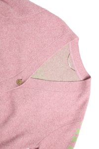 Logo V-neckline knit cardigan