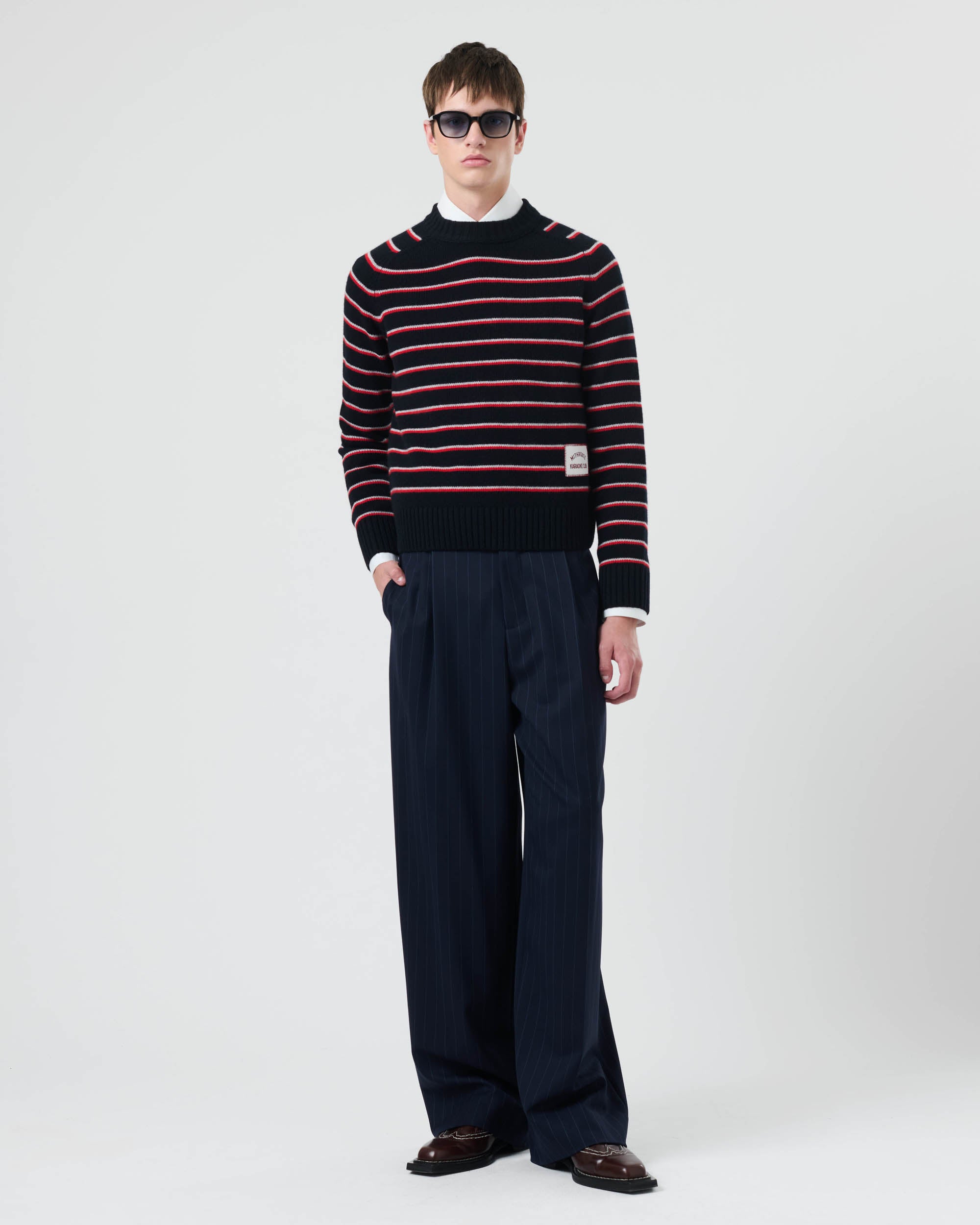 Stripe Knit Crew
