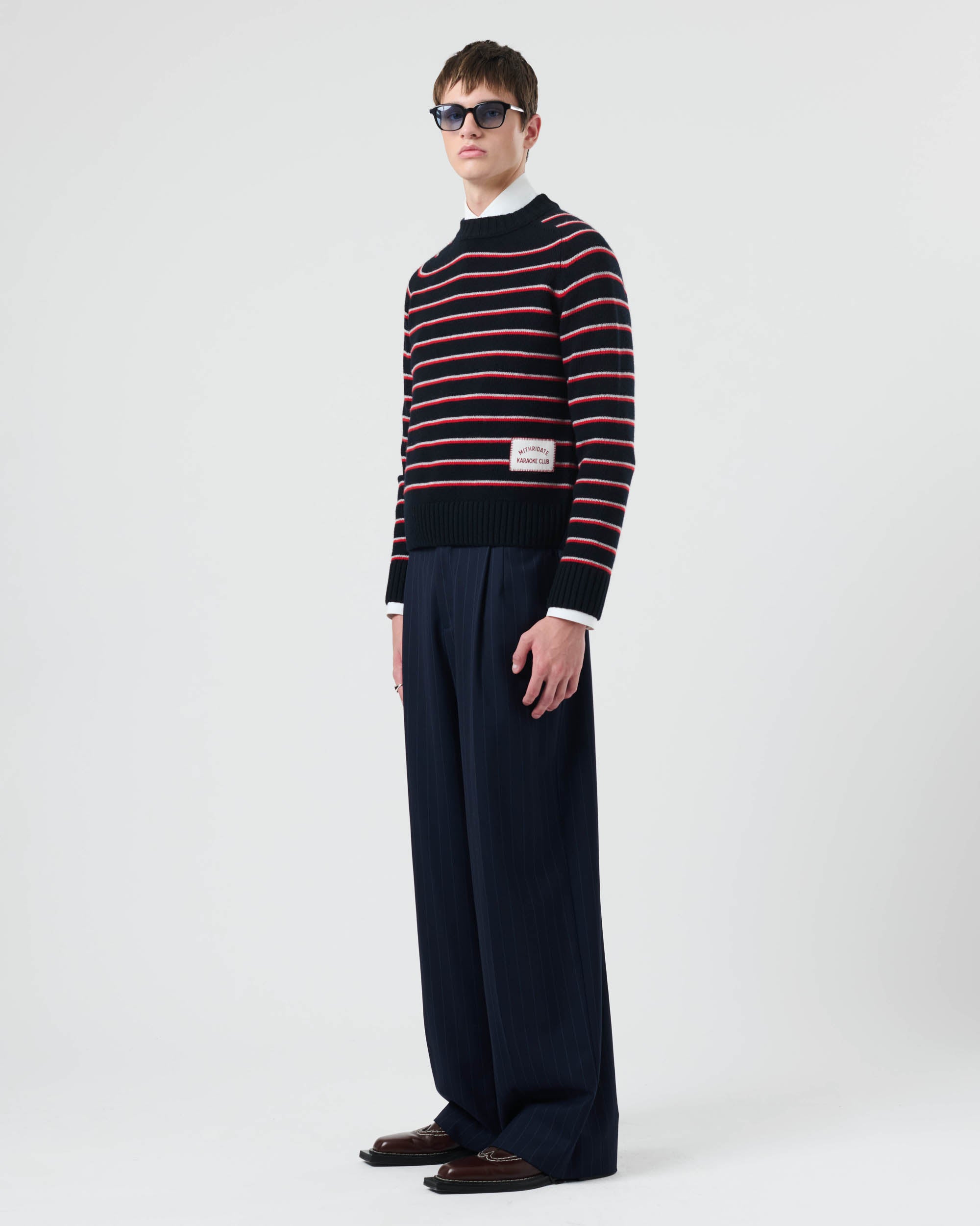 Stripe Knit Crew