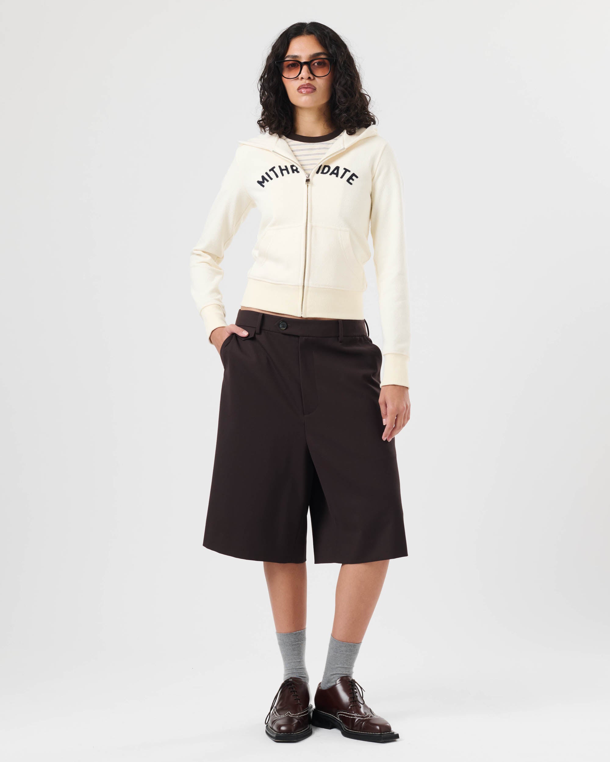 Arch Logo Zip Hoodie