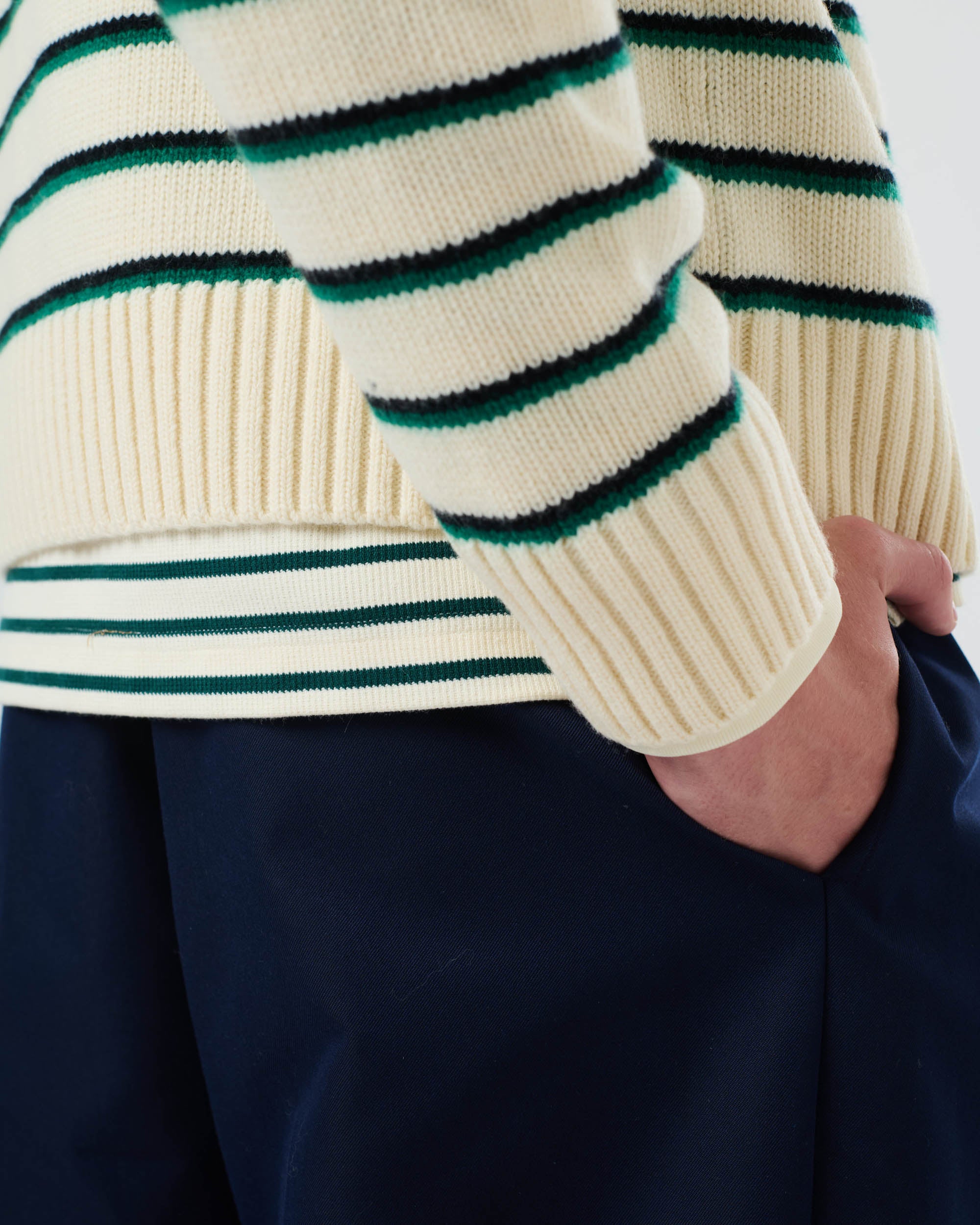Stripe Knit Crew