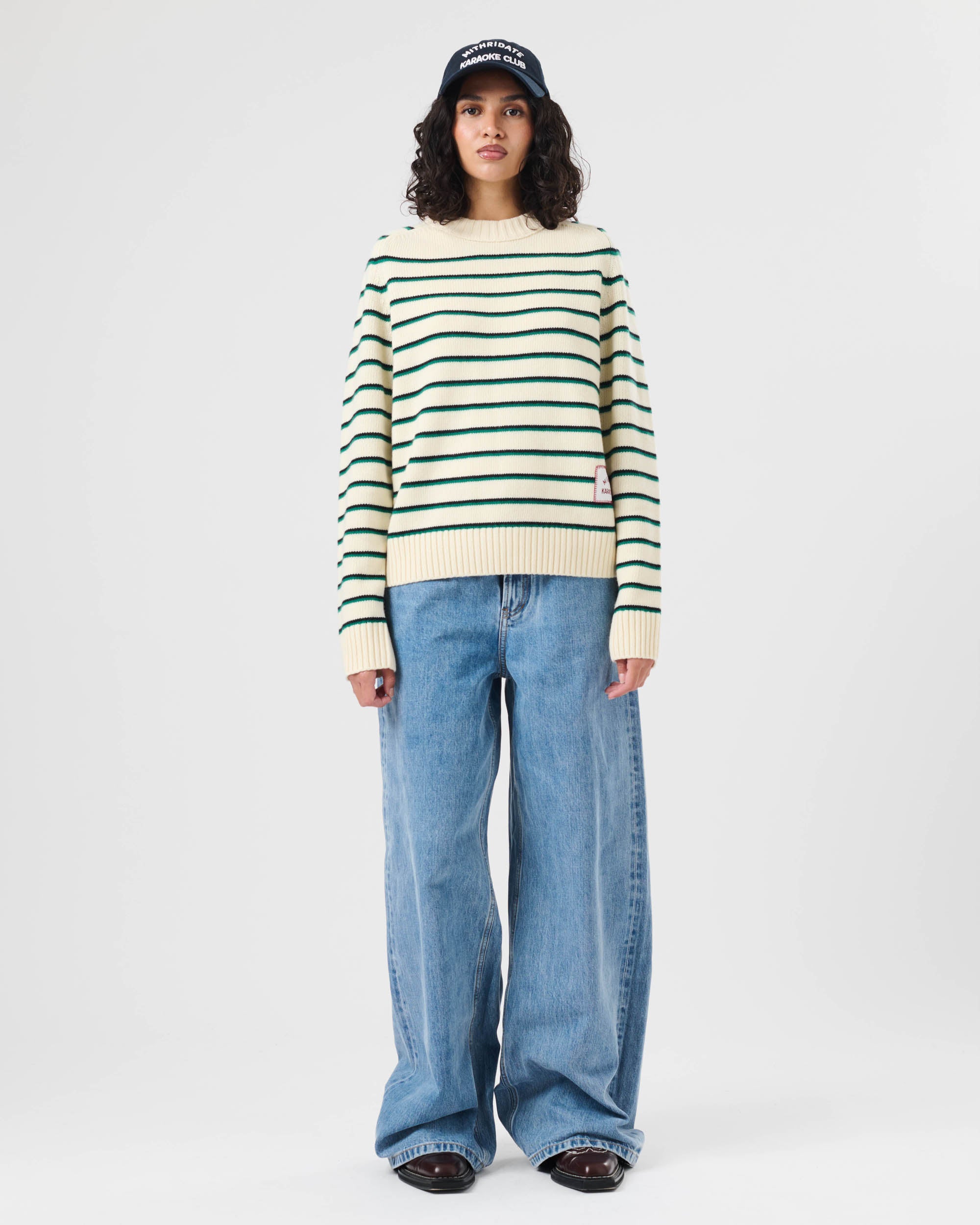Stripe Knit Crew