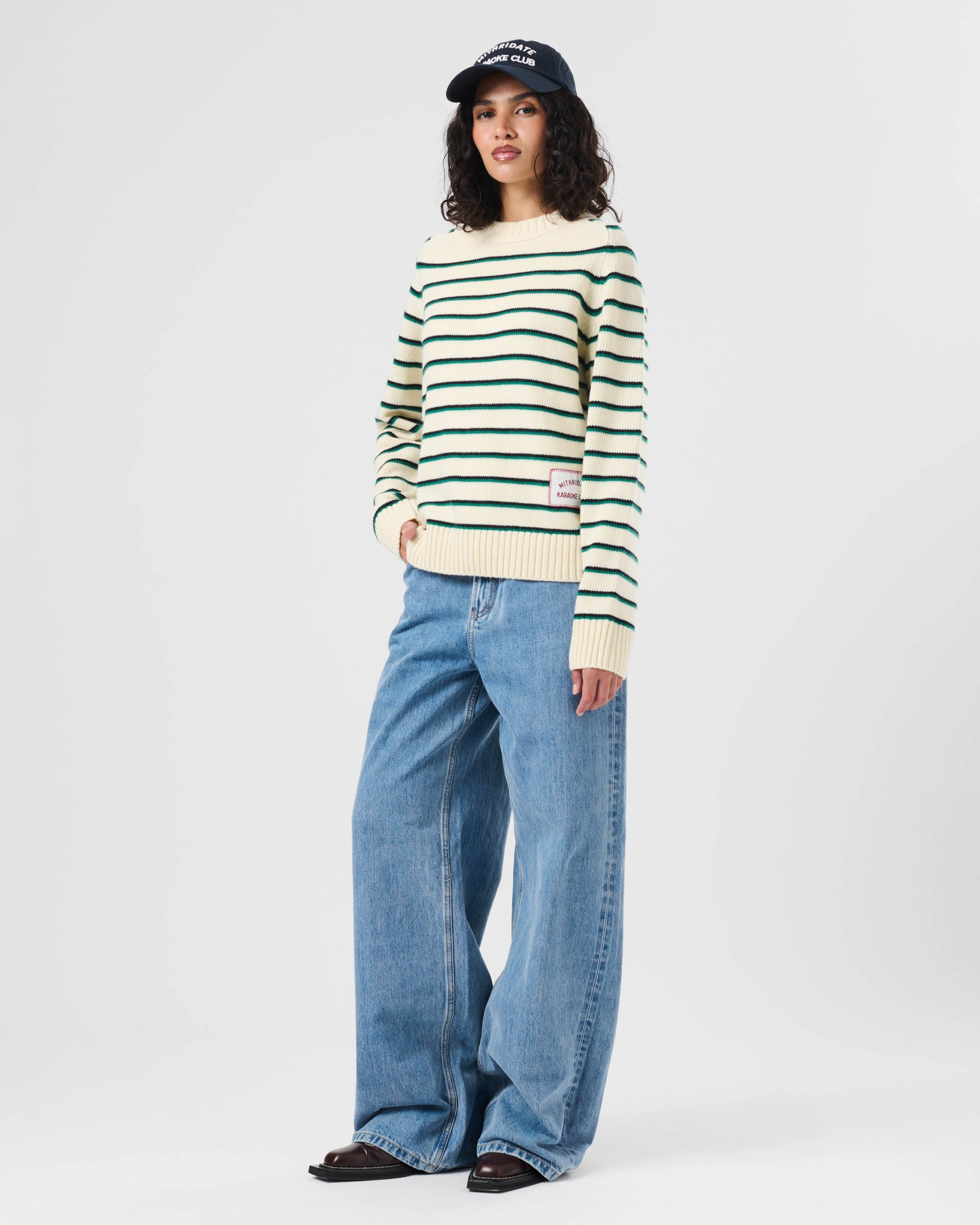 Stripe Knit Crew