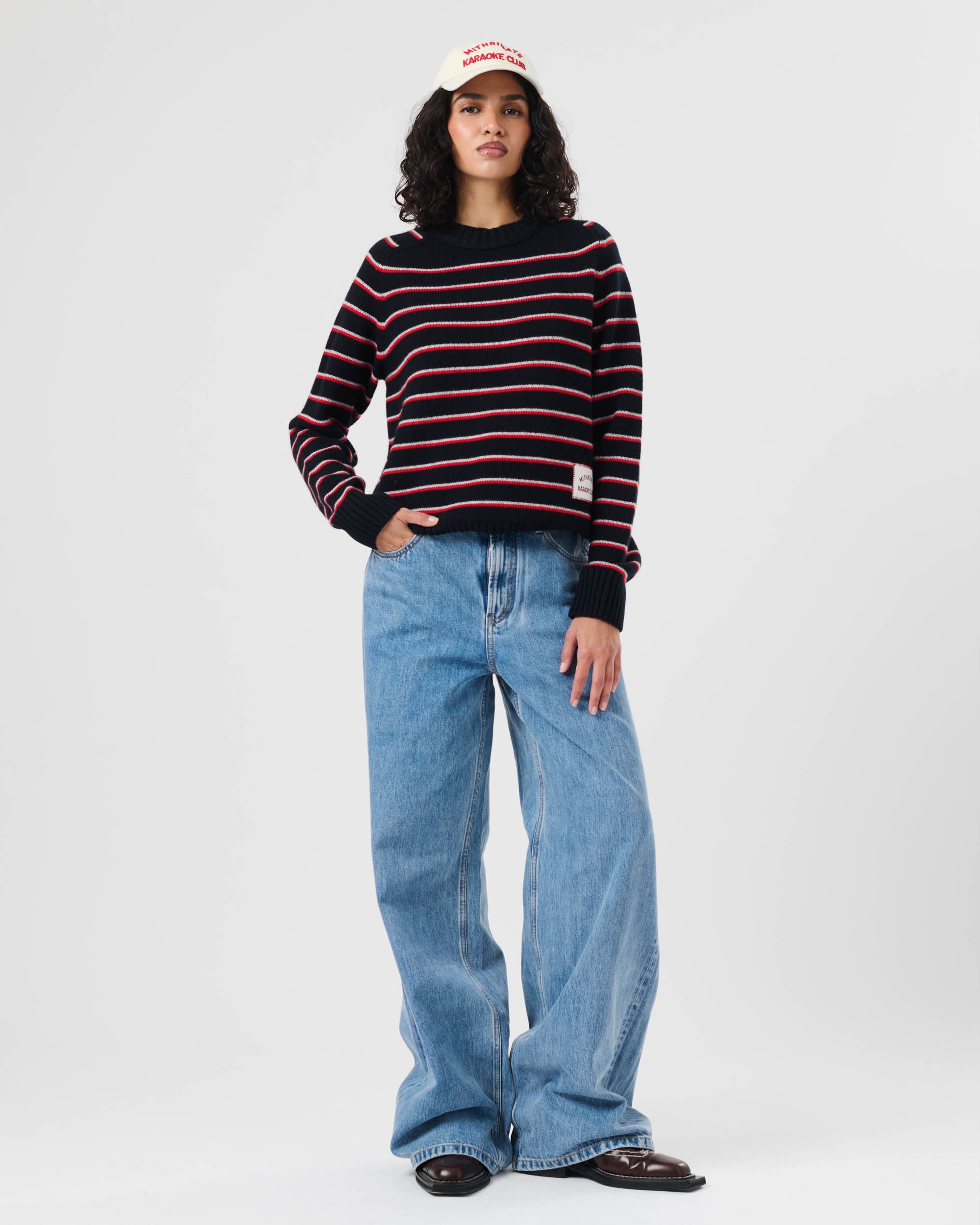 Stripe Knit Crew