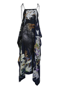 Raven Original Print Halterneck Dress