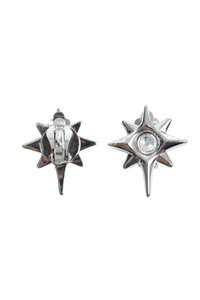 Star Silver Metal Earrings