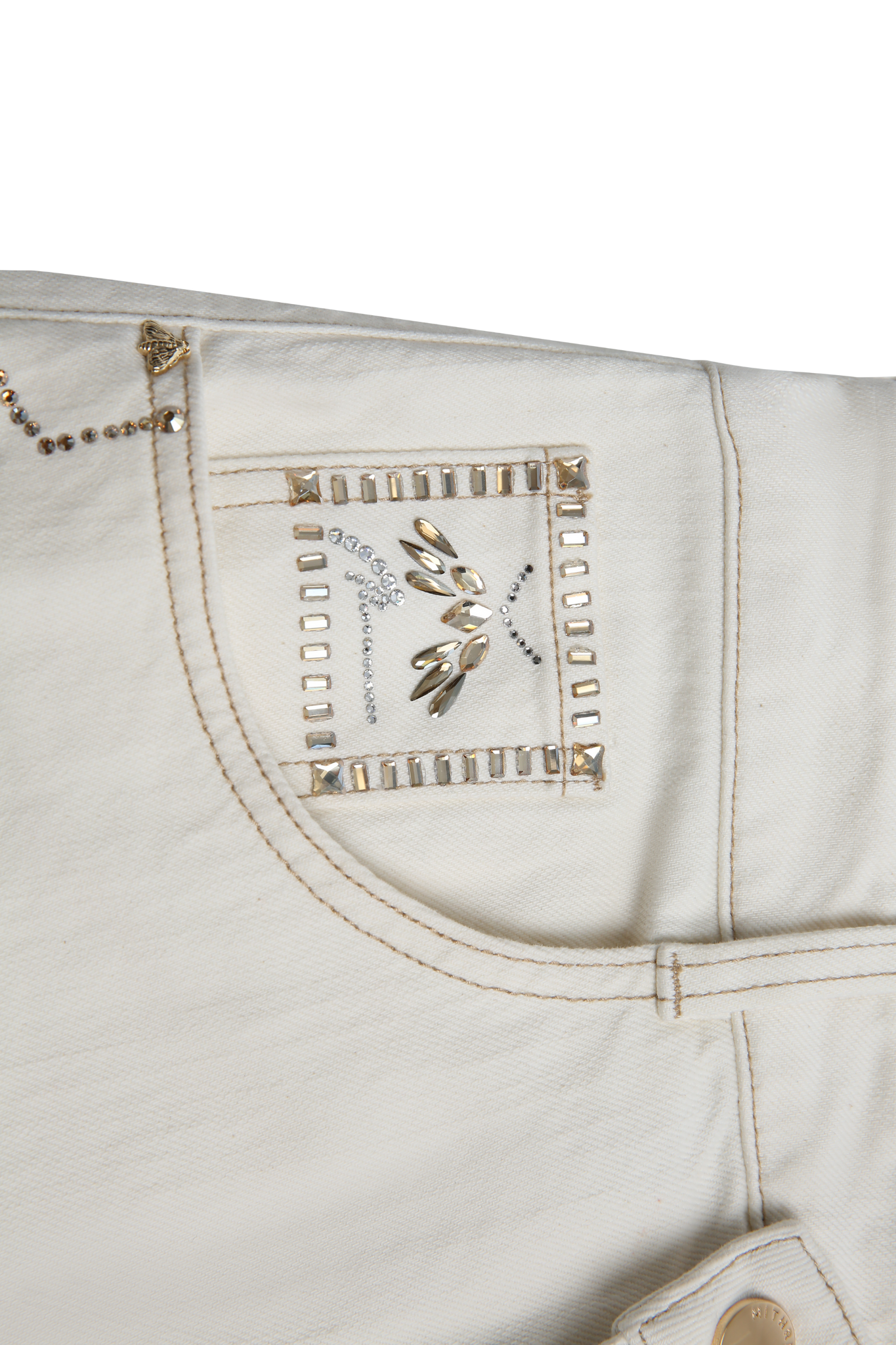 Mechanical Pulse Diamond-Embellished Jeans