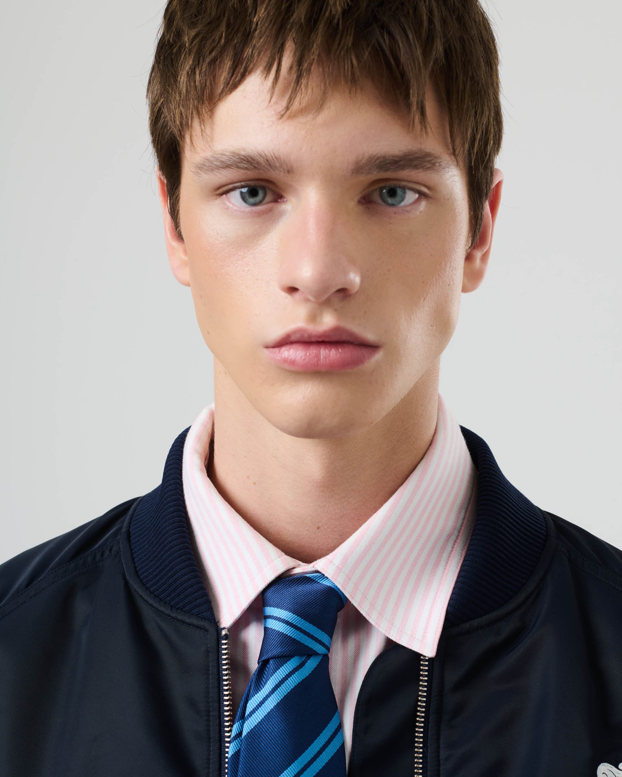 Nylon Crest Bomber Jacket