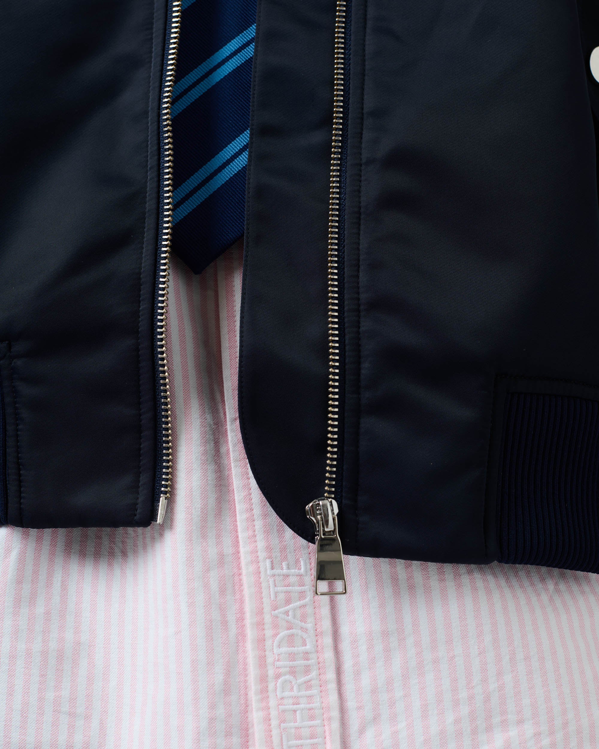 Nylon Crest Bomber Jacket