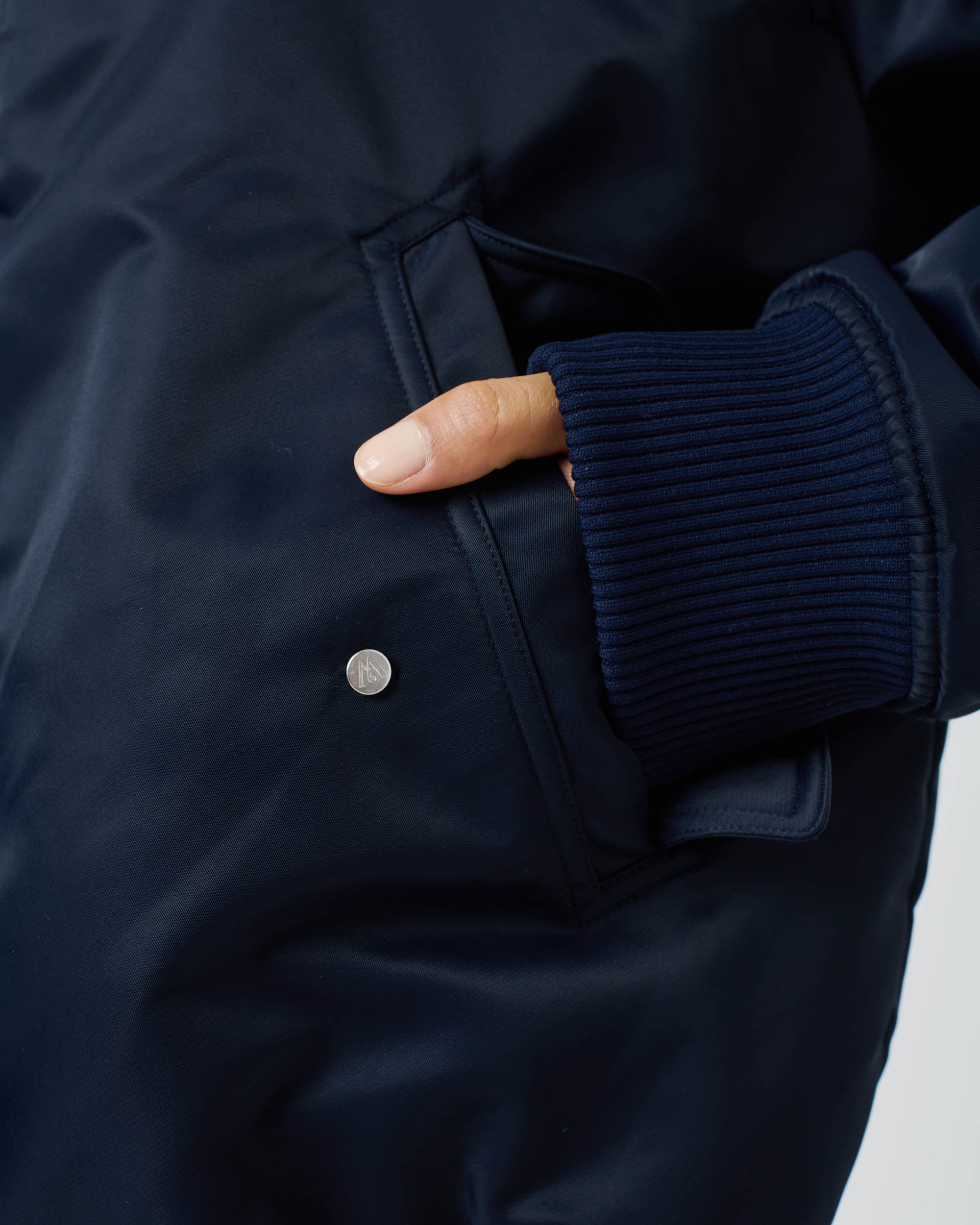 Nylon Crest Bomber Jacket