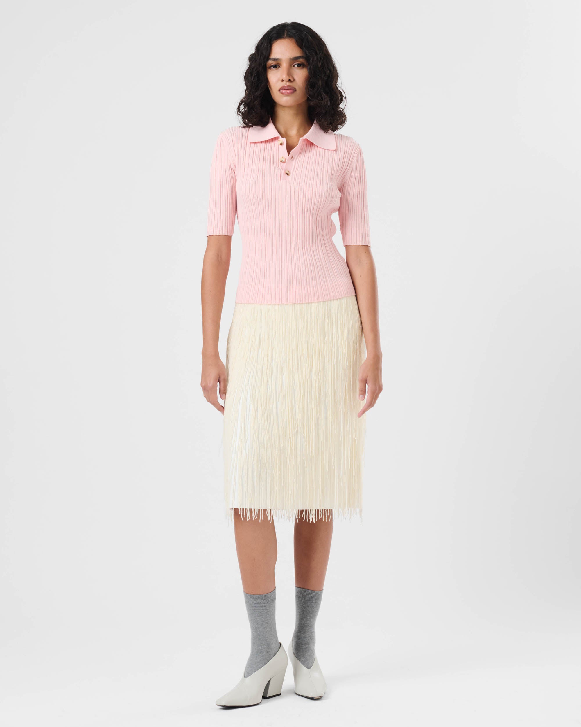 Beaded Fringe Skirt
