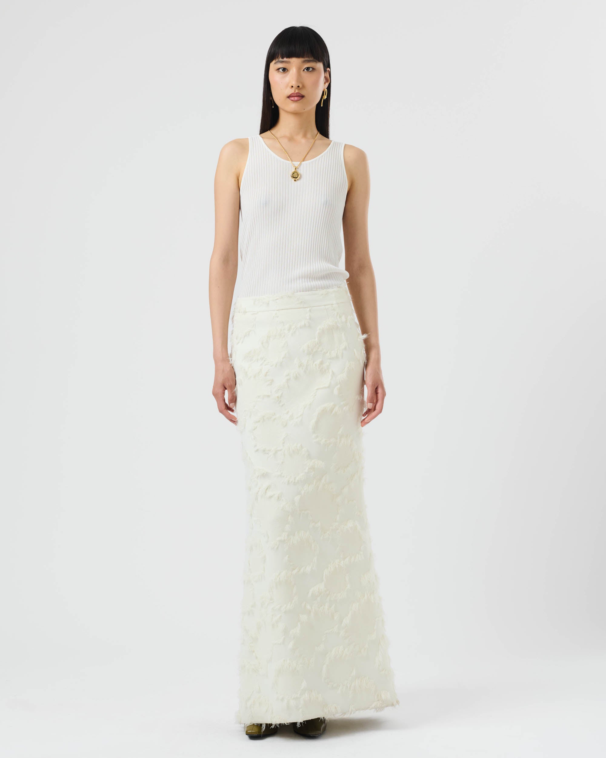 Tufted Maxi Skirt
