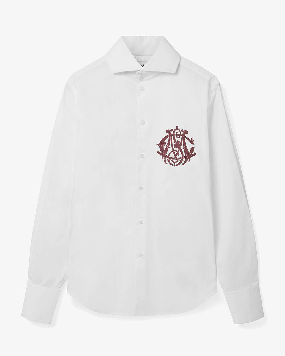 Spread Collar Crest Shirt