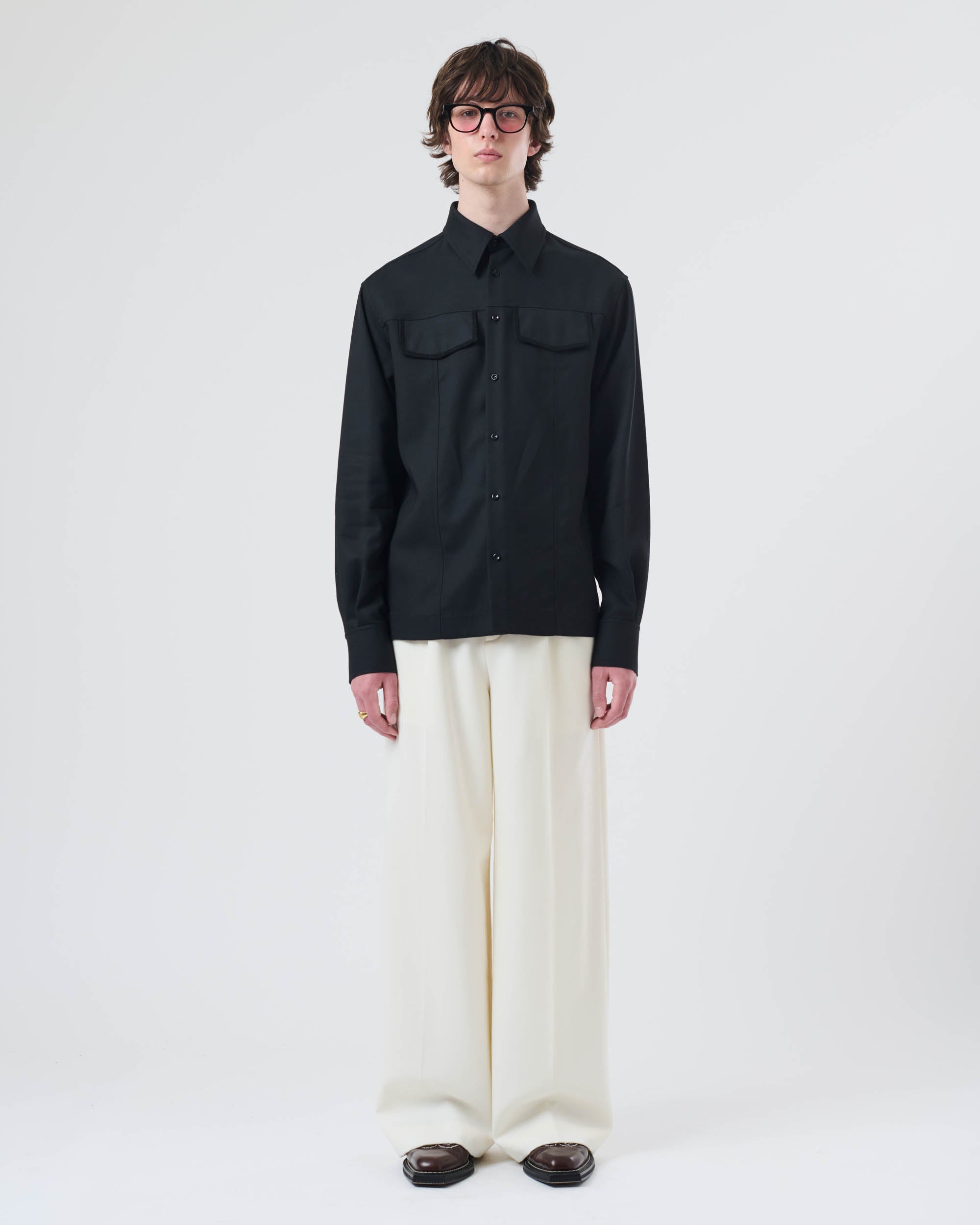 Braided Military Shirt
