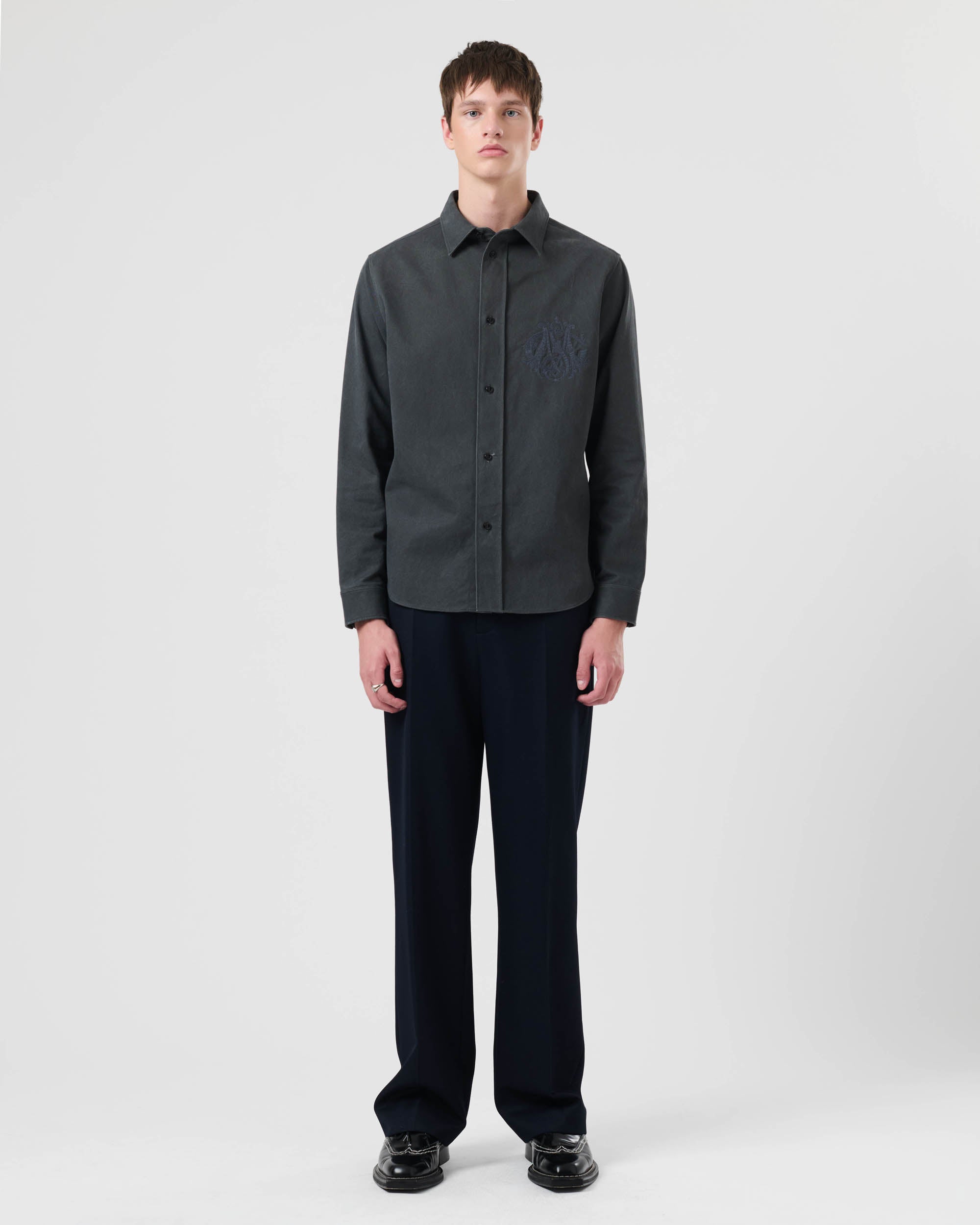 Crest Embroidered Shirt