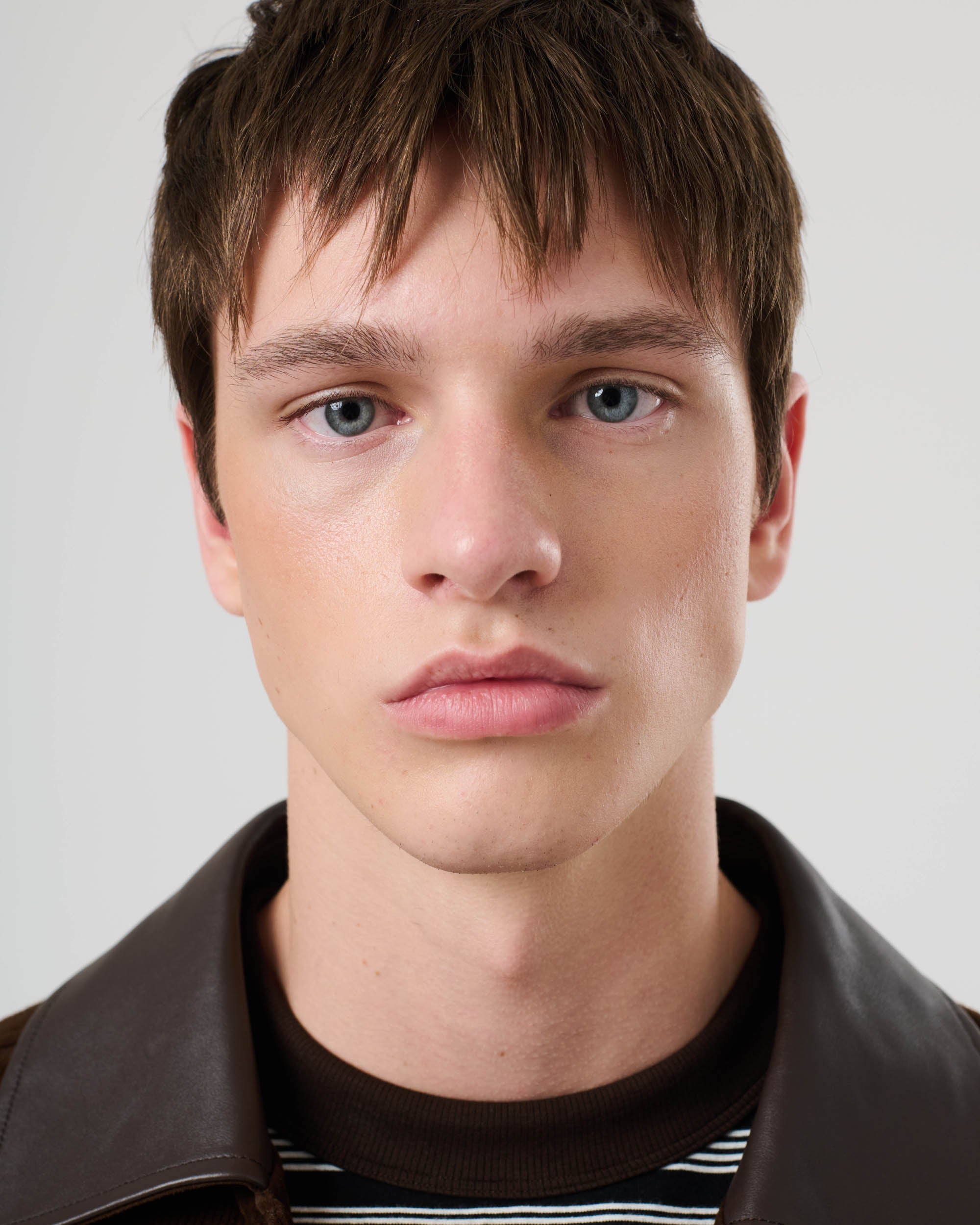 Leather Shirt Jacket