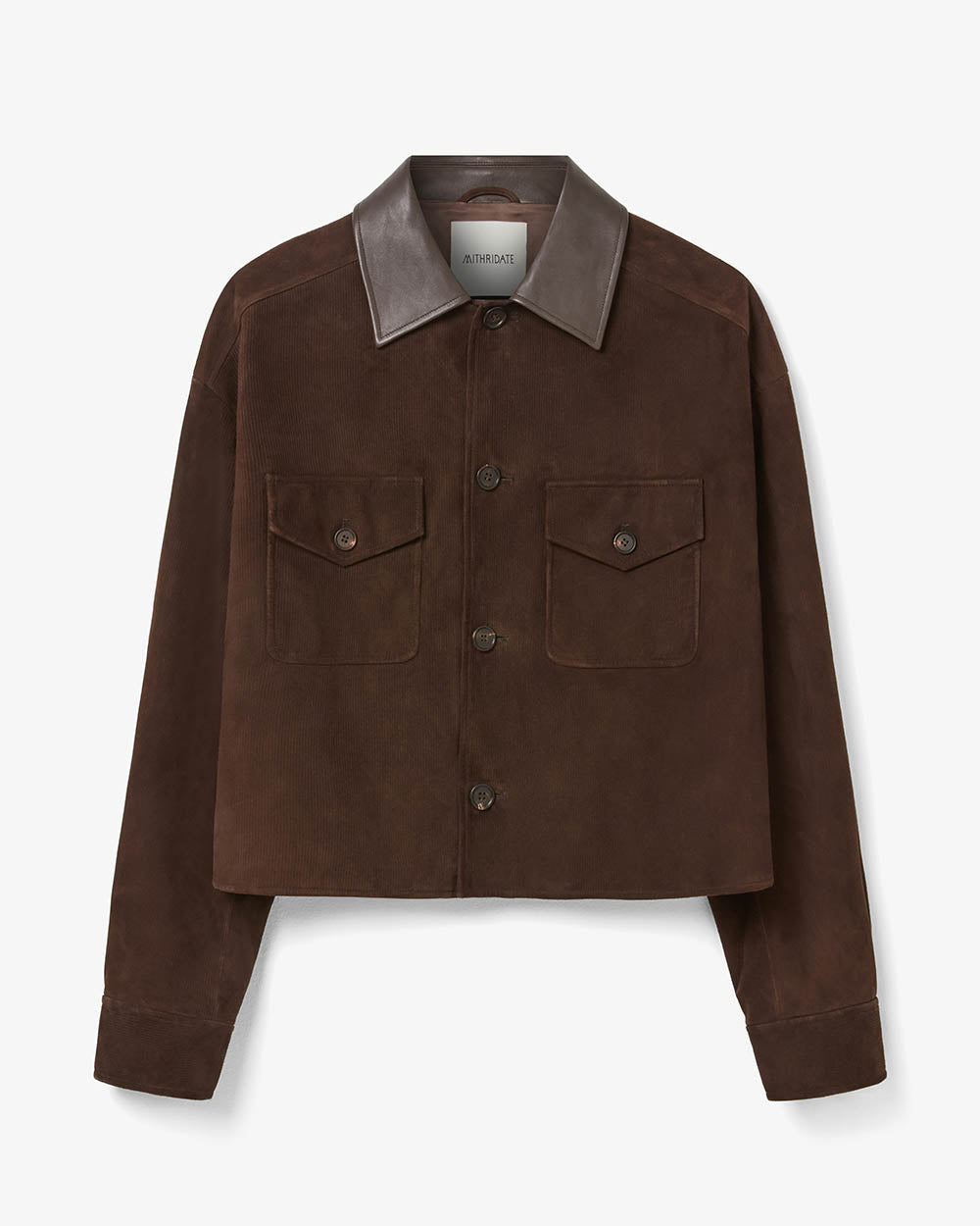 Leather Shirt Jacket