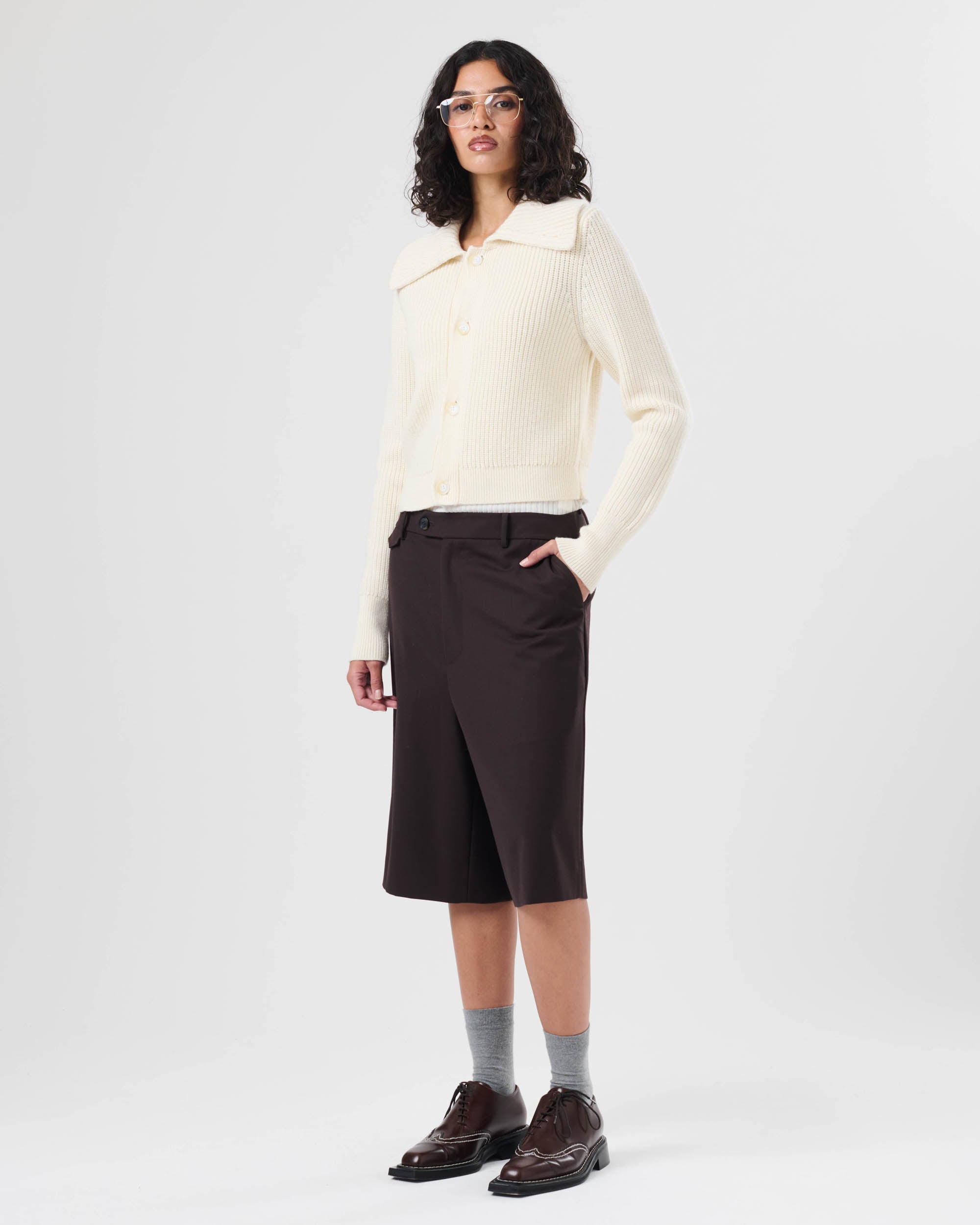 Shrunken Chunky Cardigan