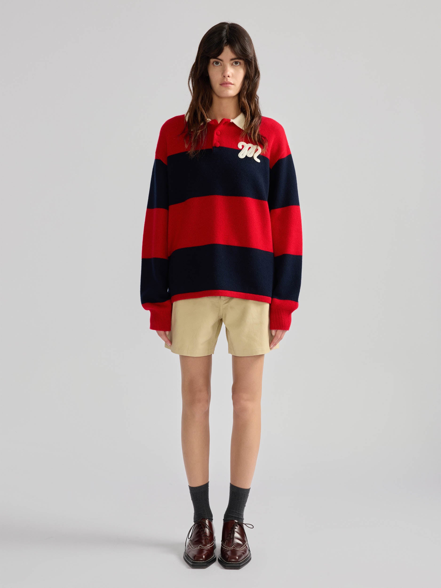 Striped Knitted Rugby