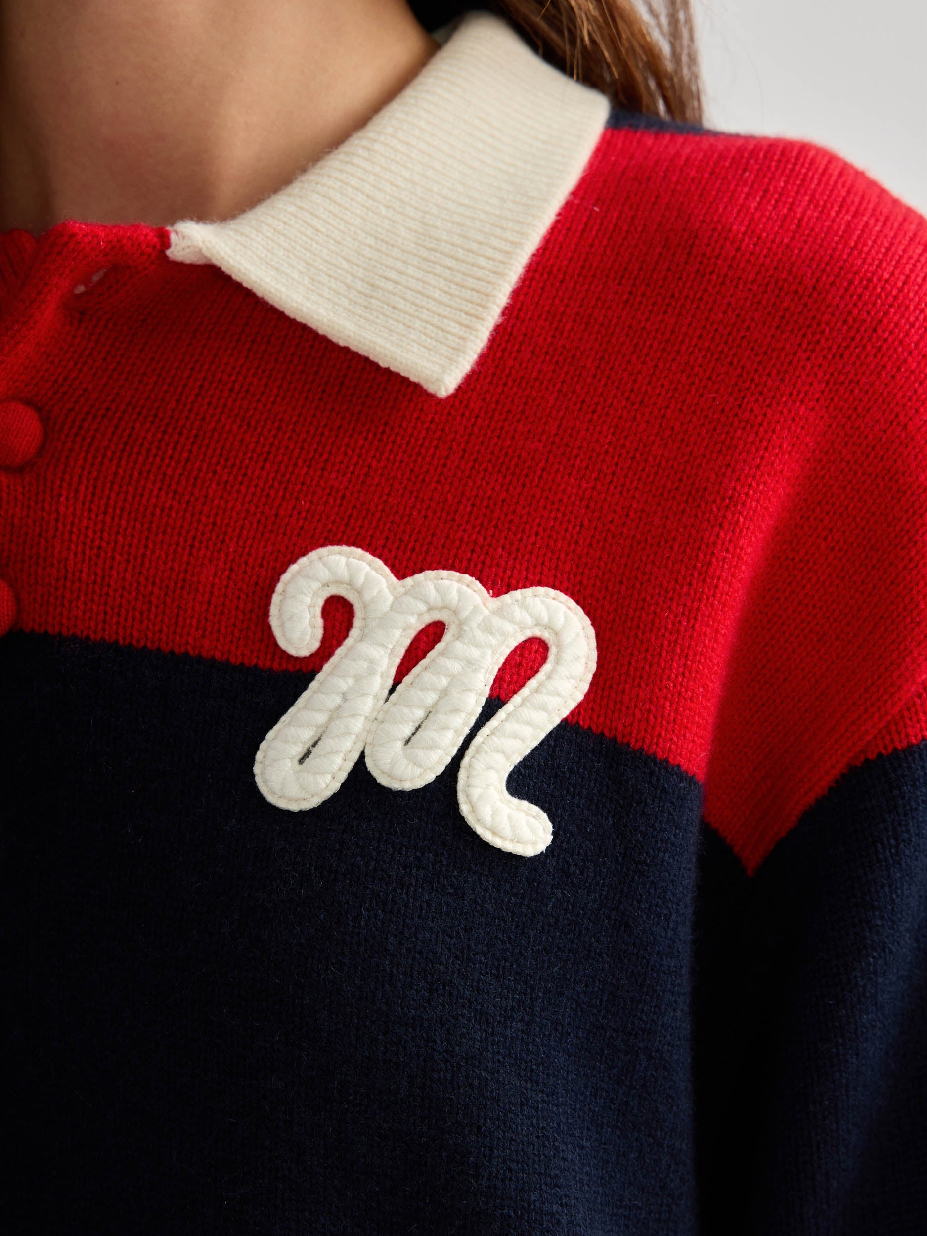 Striped Knitted Rugby