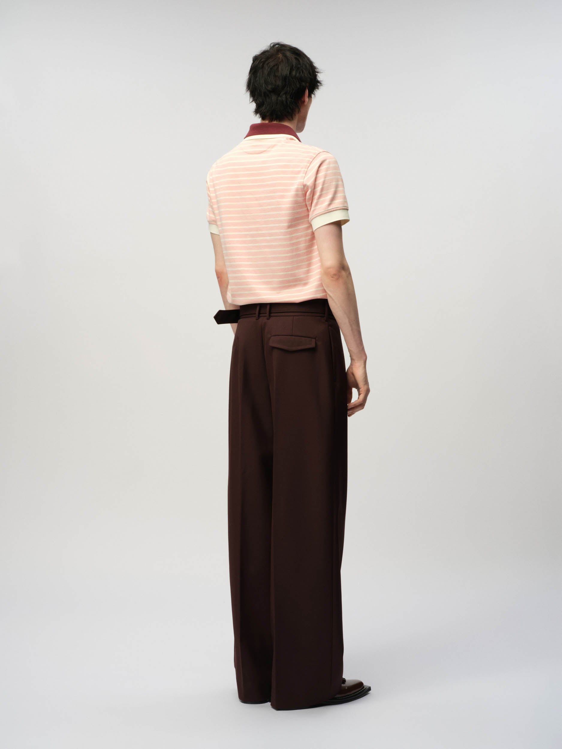 Mens Pleated Waist Trousers