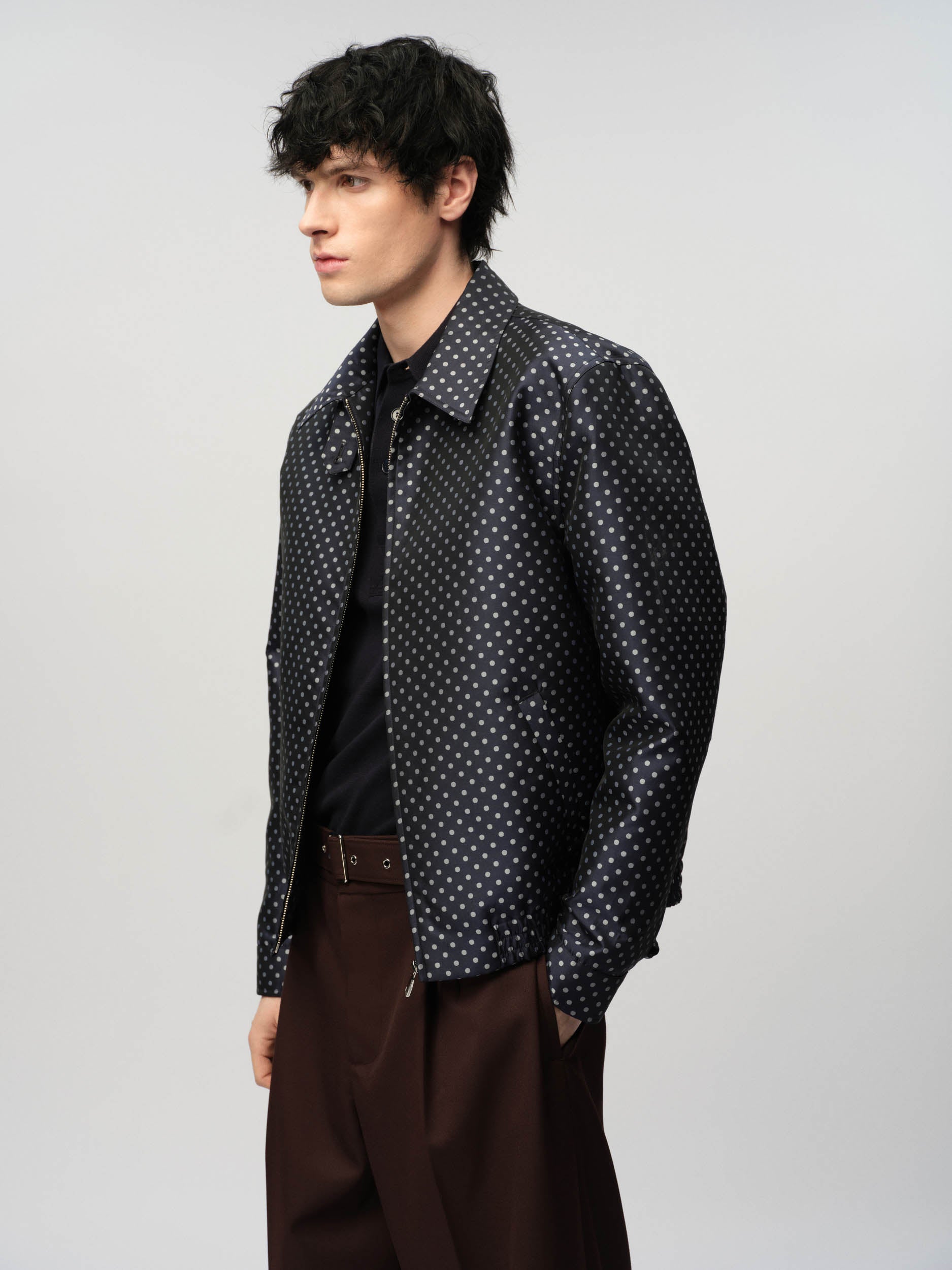 Jaquard Spot Harrington