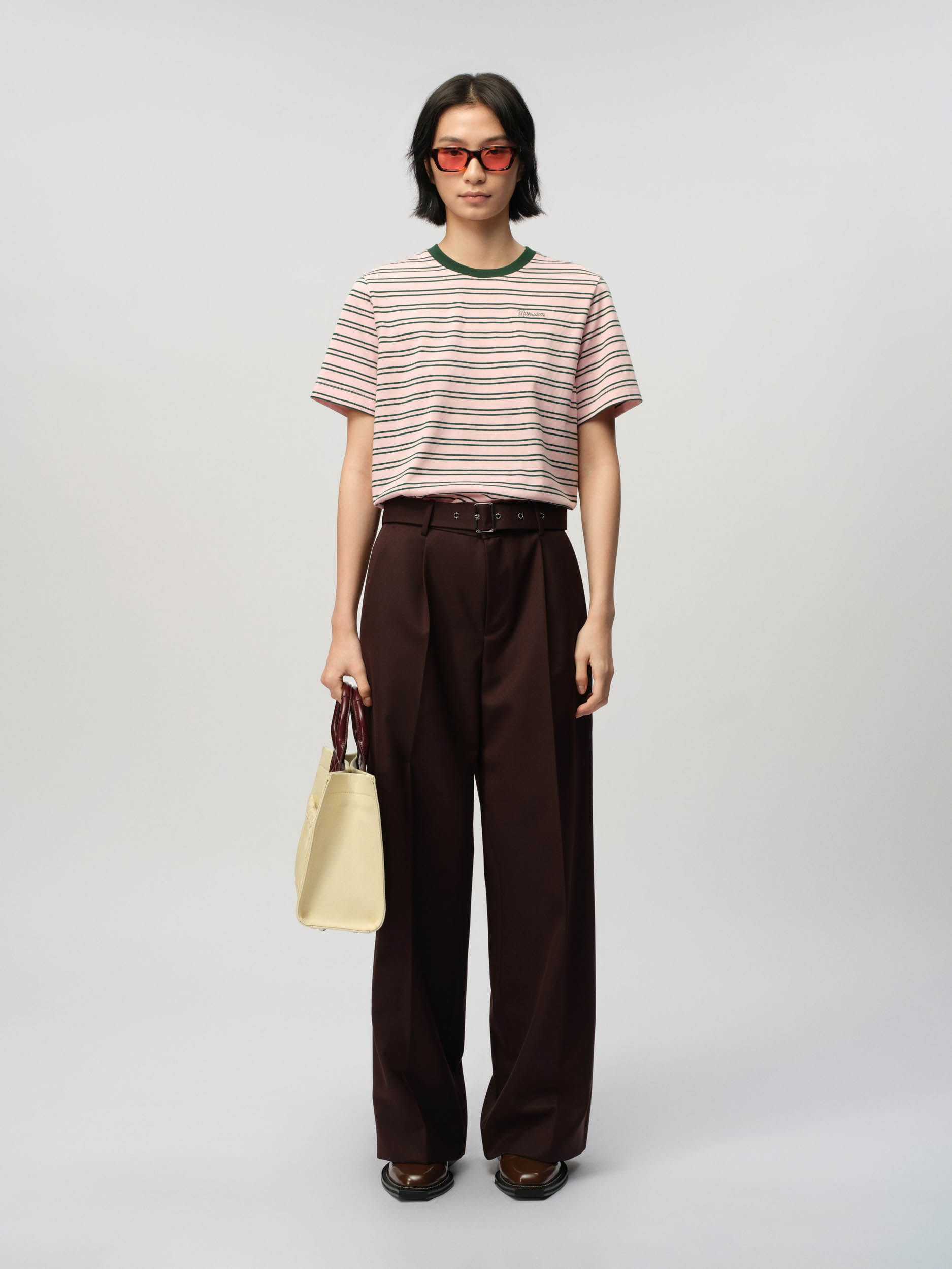 Womens Pleated Waist Trousers