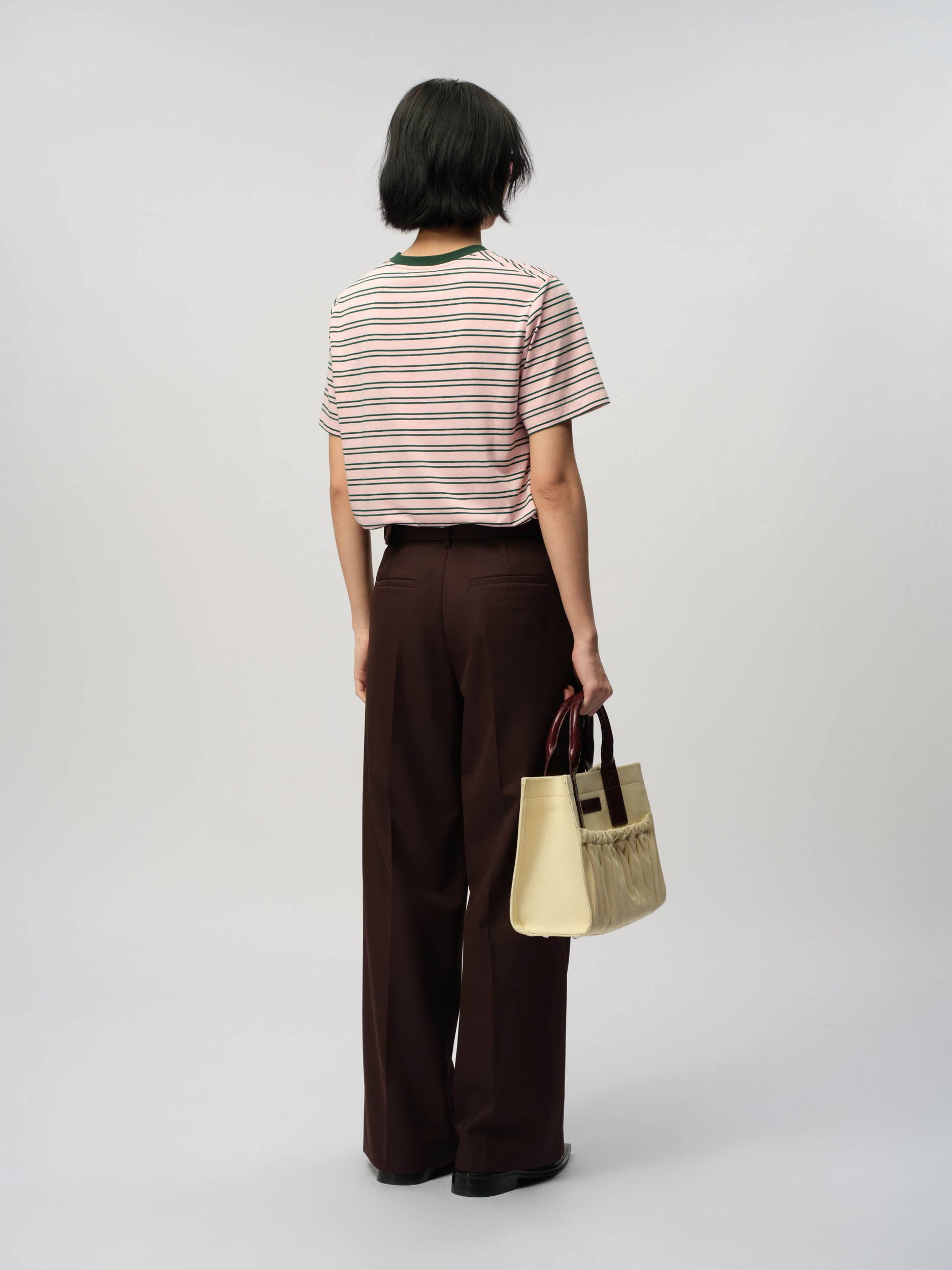 Womens Pleated Waist Trousers