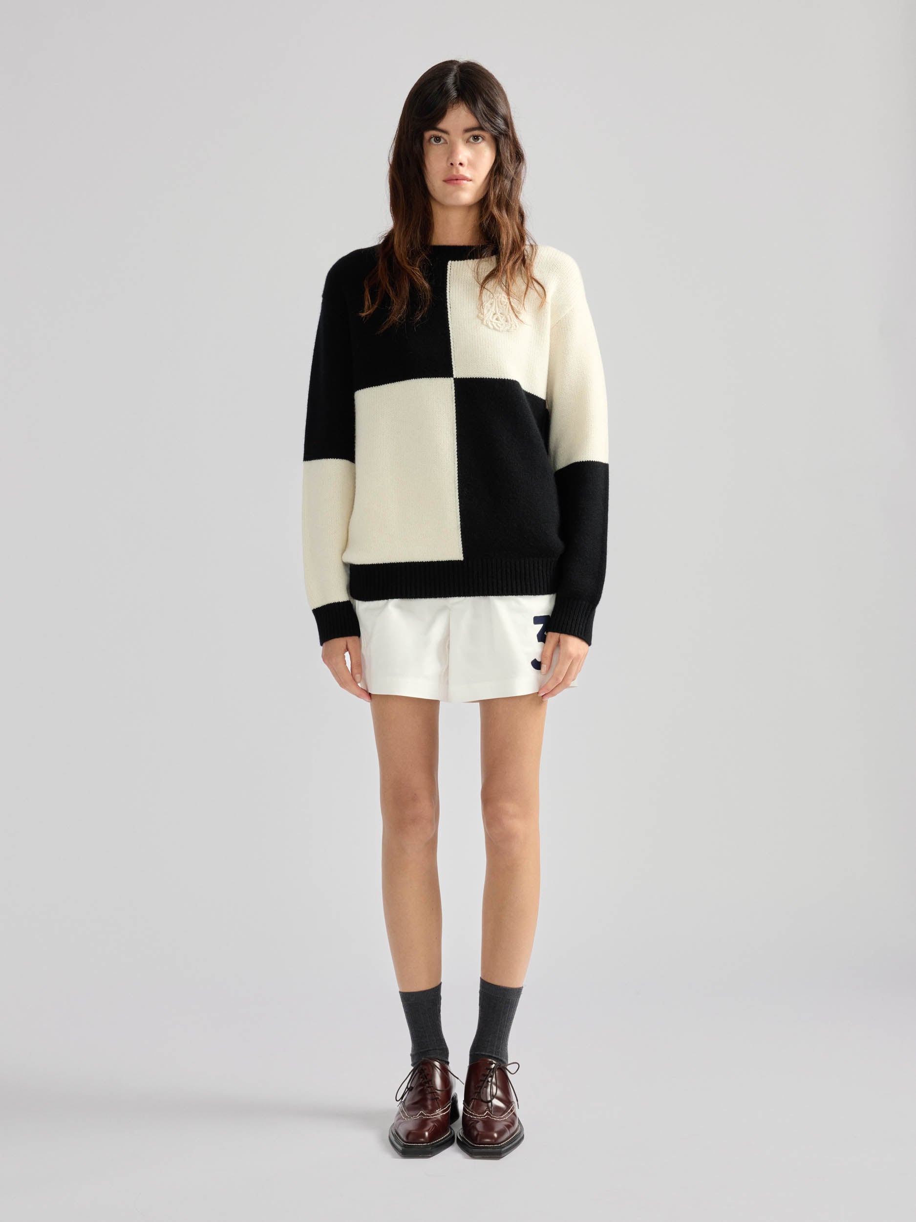 Checker Board Knit