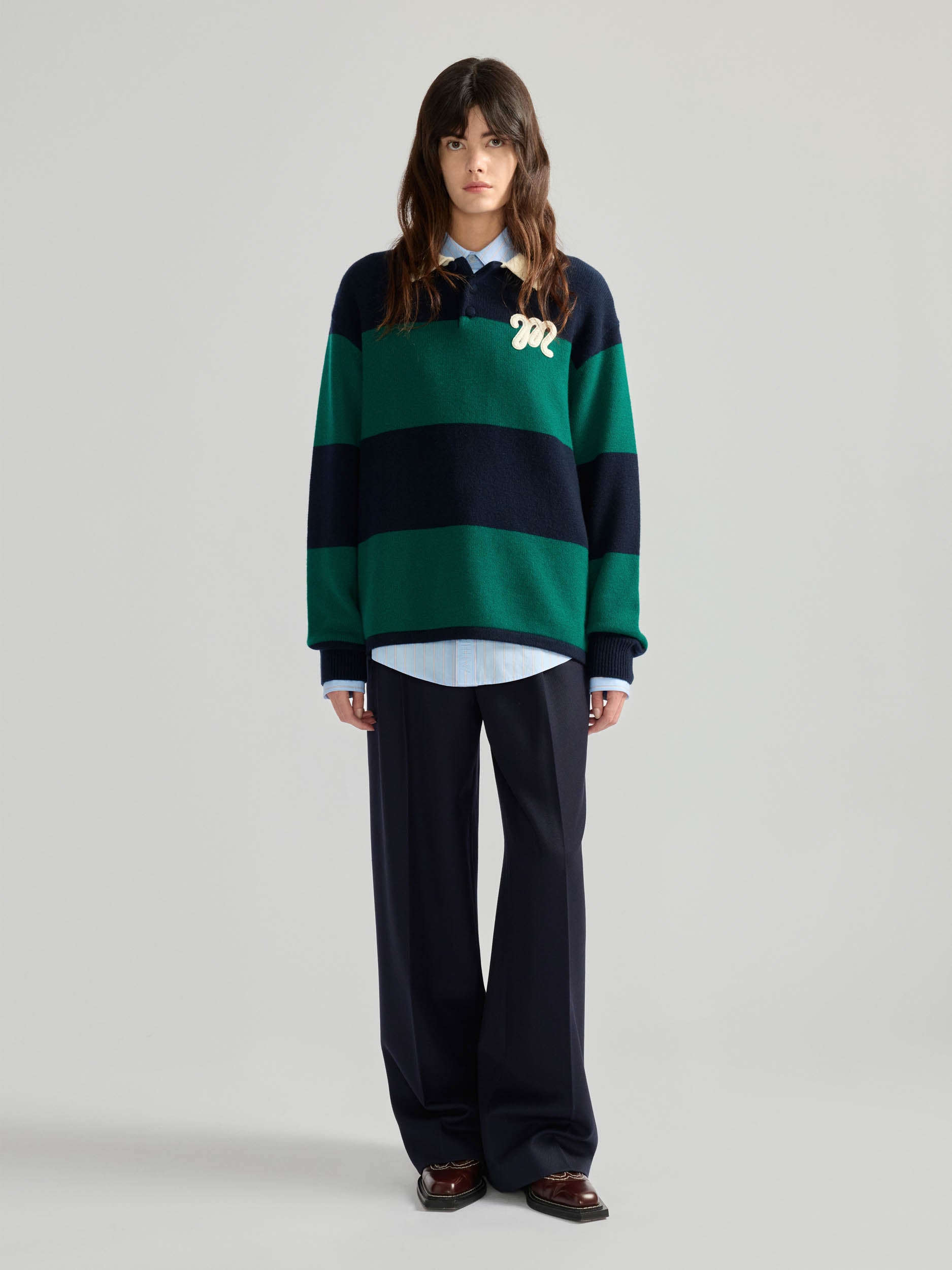 Striped Knitted Rugby
