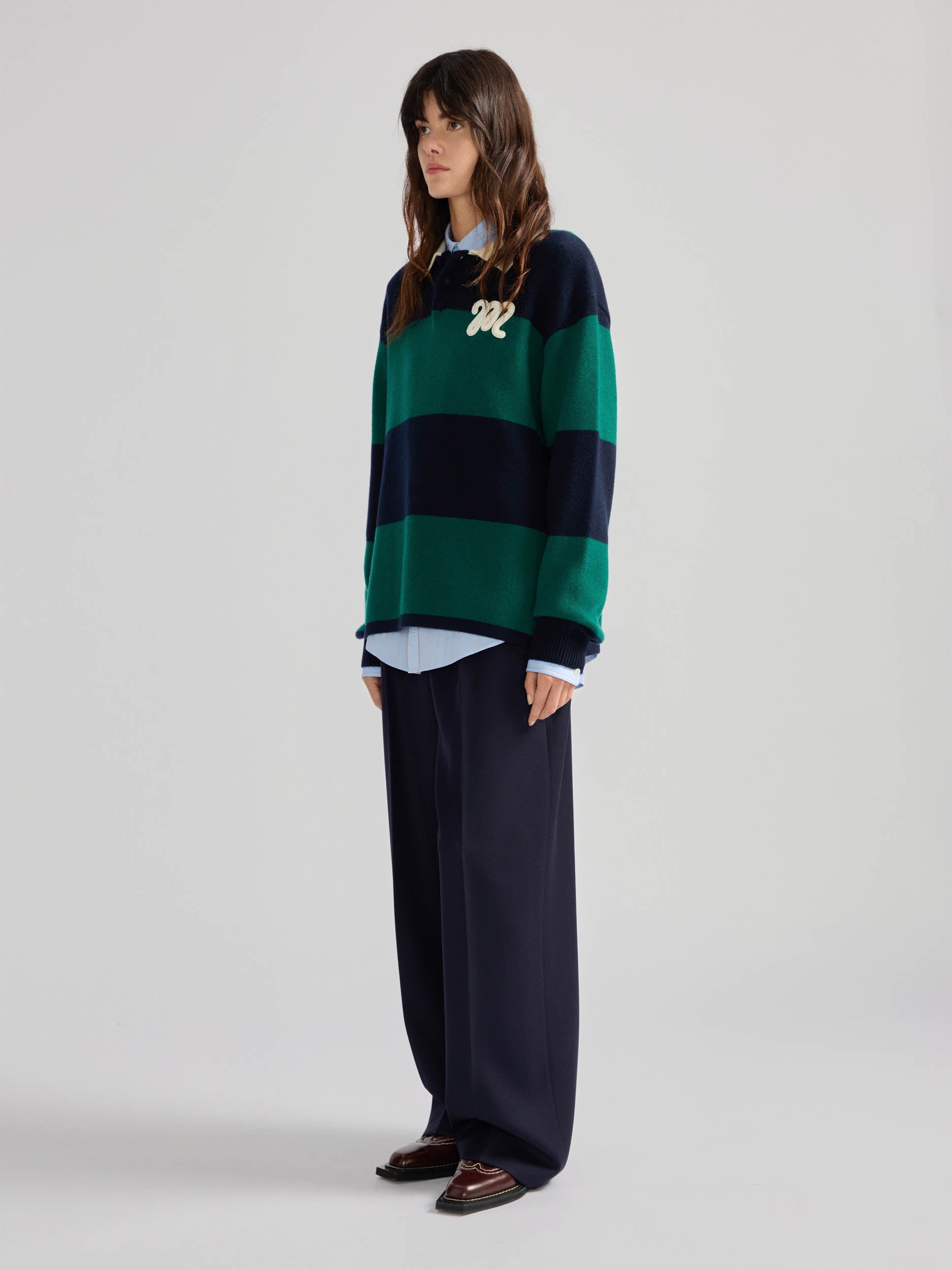 Striped Knitted Rugby