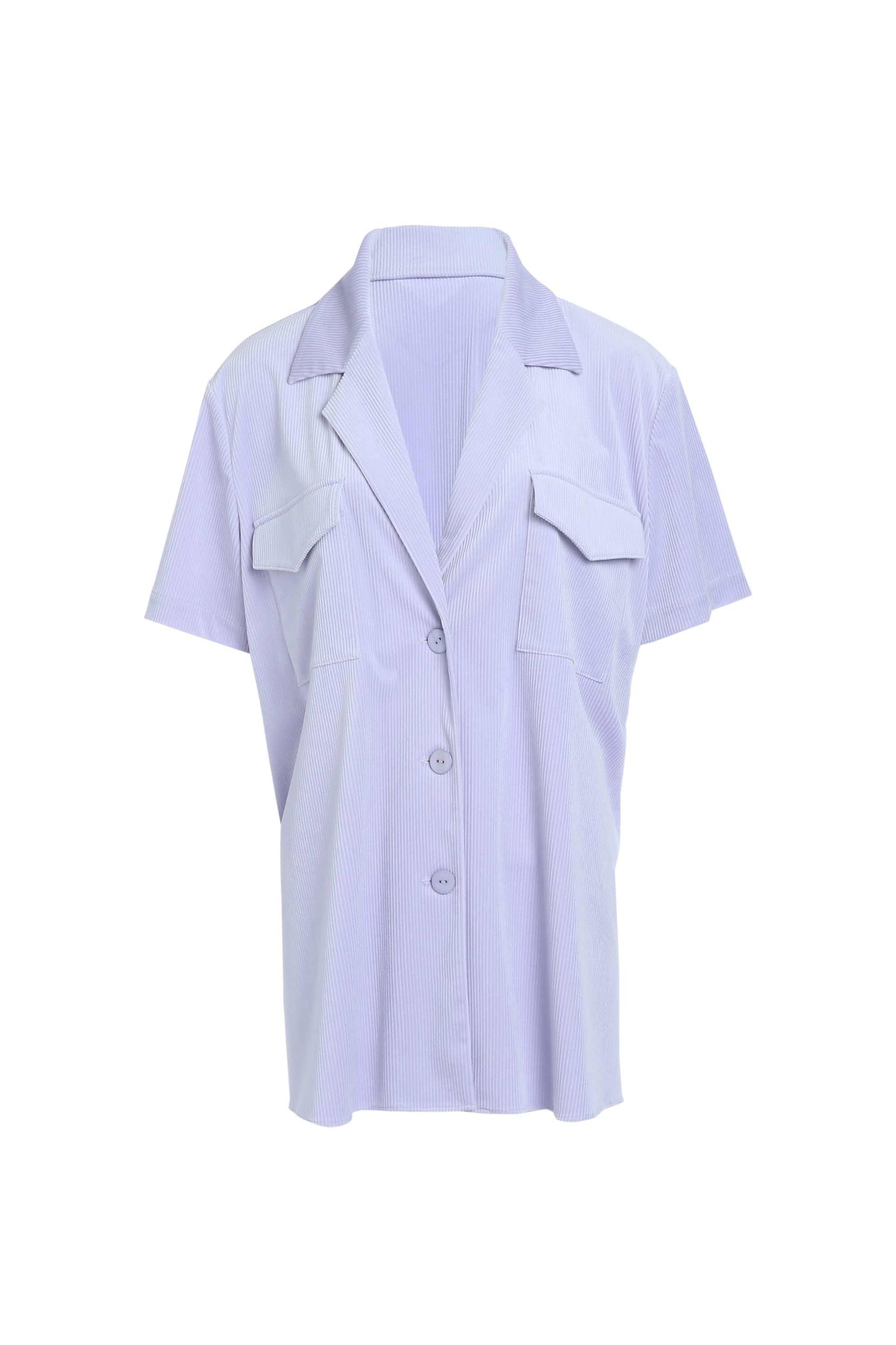 Lilac Relaxed Short-Sleeve Shirt