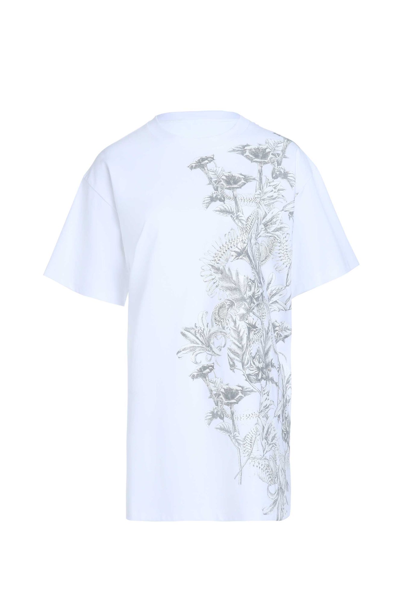 Flower Graphic White T-Shirt