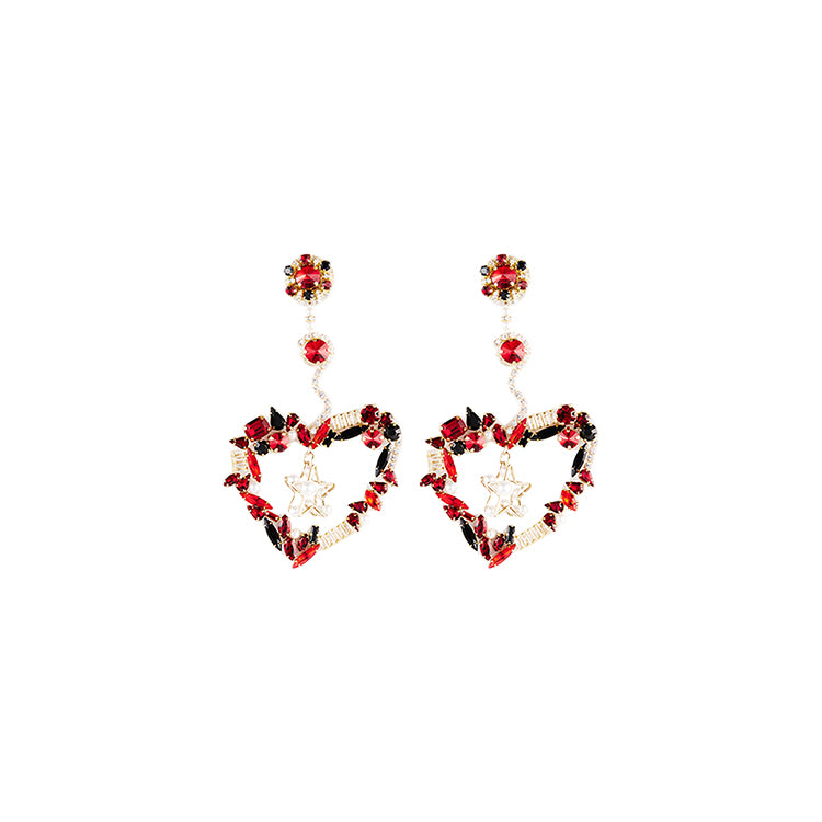 Heart-shaped earrings